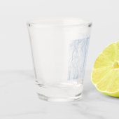Blue Shadow Patroon Shot Glas (Links)