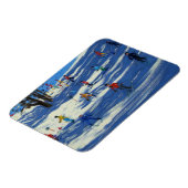 Blue shadows Morzine Magneet (Linkerzijde)