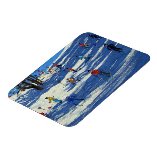 Blue shadows Morzine Magneet (Linkerzijde)