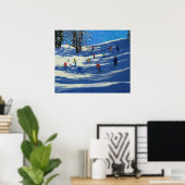 Blue shadows Morzine Poster (Thuiskantoor)