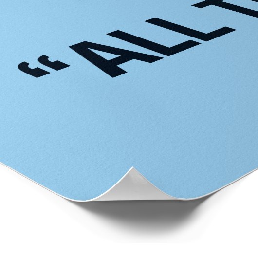 Blue Shakespeare Classroom Poster (Hoek)