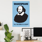 Blue Shakespeare Classroom Poster (Thuiskantoor)