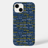 Blue Shakespeare Insult Funny Classic Literature Case-Mate iPhone Case (Achterkant)