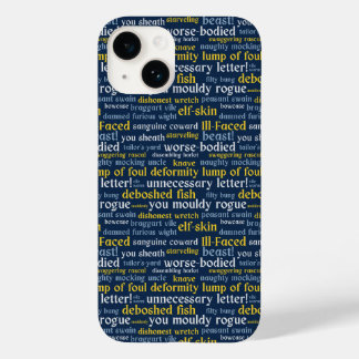 Blue Shakespeare Insult Funny Classic Literature Case-Mate iPhone 14 Hoesje