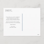 Blue Shalom Bold Typography Hanukkah Foto Feestdagenkaart (Achterkant)