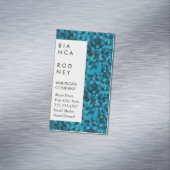 Blue Shapes Corporate Magnetisch Visitekaartje (Voorbeeld)