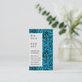 Blue Shapes Corporate Visitekaartje (Staand voorkant)