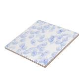 Blue Shapes Pattern Ceramic Tile Tegeltje (Zijkant)