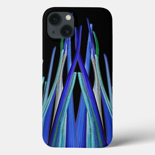 blue shards Hoesje-Mate iPhone case (Achterkant)