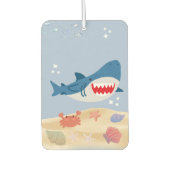 Blue shark car mat  luchtverfrisser (Voorkant)