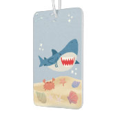 Blue shark car mat luchtverfrisser (Links)