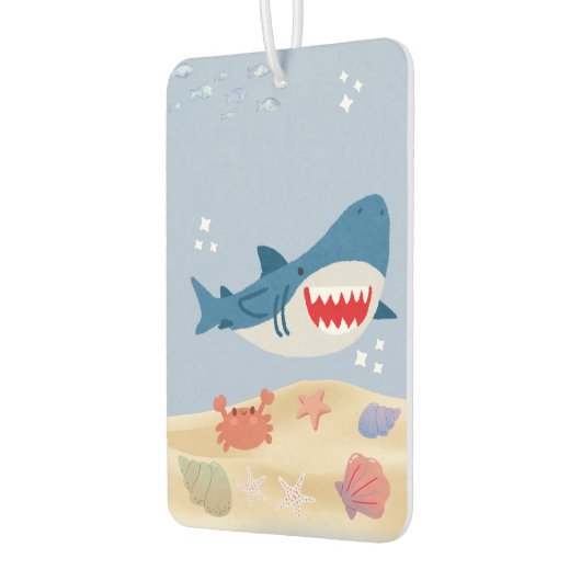 Blue shark car mat  luchtverfrisser (Links)