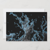 Blue Shark Monster Truck Dank u opmerking Bedankkaart (Achterkant)