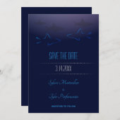 Blue Shark Wedding | De Kaart Datum opslaan (Voorkant / Achterkant)