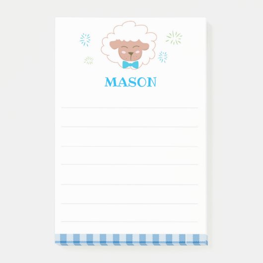 Blue Sheep Post It Note (Voorkant)