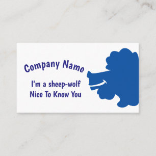 Blue Sheep Wolf Visitekaartje
