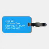 Blue Sheet Music Bagagelabel (Achterkant horizontaal)