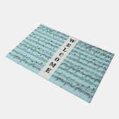 Blue Sheet Music Welkom Mat (Schuin)