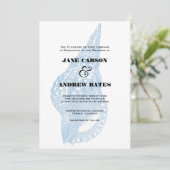 Blue Shell Invitation Kaart (Staand voorkant)