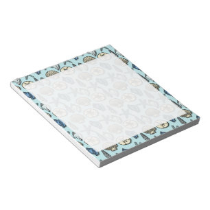 Blue Shell Starfish Zee Pattern Notitieblok