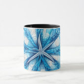 Blue Shells Beach Batik Starfish Sand Dollar Mok (Midden)