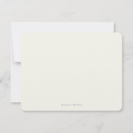 Blue Shells Clam Bake Rehearsal Dinner Invitation Kaart (Achterkant)