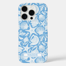 Blue Shells Personalized iPhone 16 Pro Hoesje