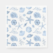 Blue Shells Waterverf Servet (Voorkant)