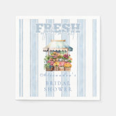 Blue She's Off the Market Vrijgezellenfeest Servet (Voorkant)