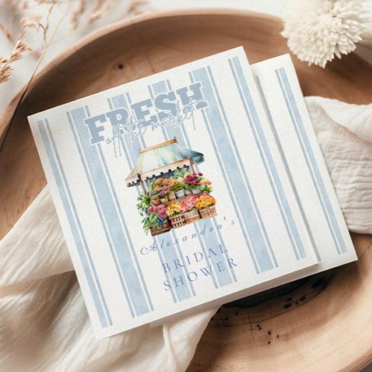 Blue She's Off the Market Vrijgezellenfeest Servet