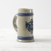 BLUE SHIELD-Beer Stein Bierpul (Voorkant links)