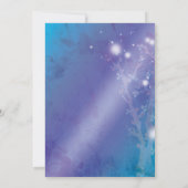 Blue Shimmer Cute Winter Vrijgezellenfeest Kaart (Achterkant)