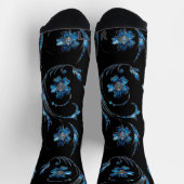 Blue Shimmer Floral 2 Sokken (Top)