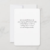 Blue Shimmer Garden Door Daisy Flat Dank u kaart (Achterkant)