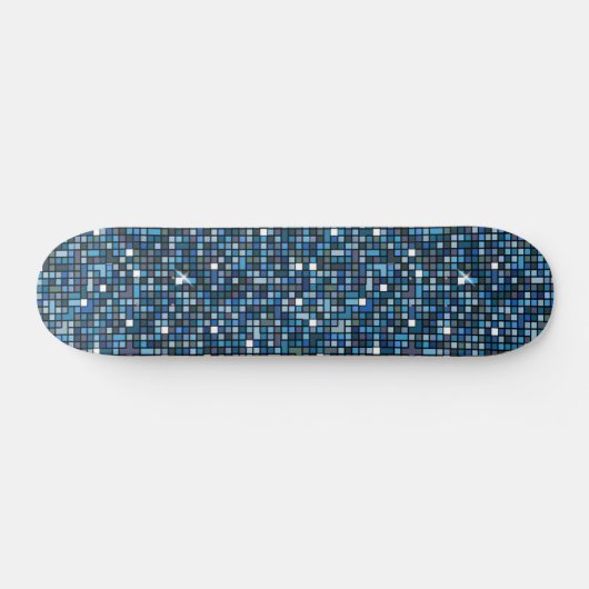 Blue Shimmer Persoonlijk Skateboard (Horizontaal)