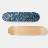 Blue Shimmer Persoonlijk Skateboard (Horizontaal)