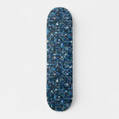 Blue Shimmer Persoonlijk Skateboard (Voorkant)