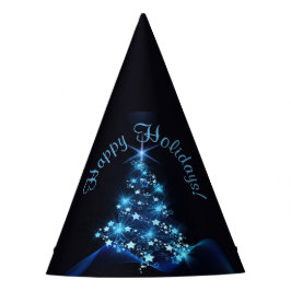 Blue Shine of Stars op de kerstboom Feesthoedjes