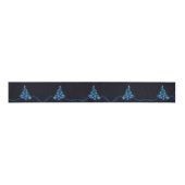 Blue Shine of Stars op de kerstboom Grosgrain Lint (Voorkant)
