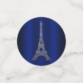 Blue Shine Silver Glitter Eiffeltoren Paris Party Confetti (Kleine voorkant)