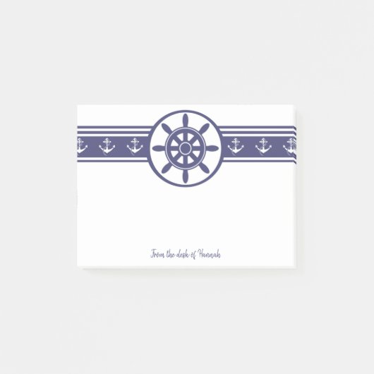 Blue Ships Wheel Persoonlijke notities Post-it® Notes (Voorkant)