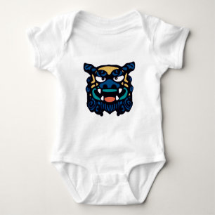 Blue Shisa Romper