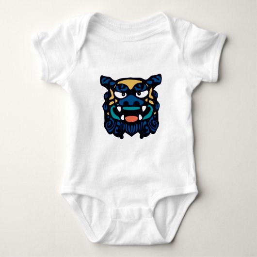 Blue Shisa Romper (Voorkant)