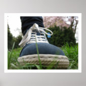 Blue Shoe Macro Poster (Voorkant)