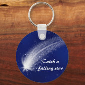 Blue Shooting Star Sleutelhanger #1 (Voorkant)