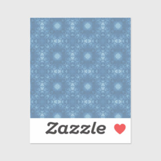 Blue Signature Pattern Sticker
