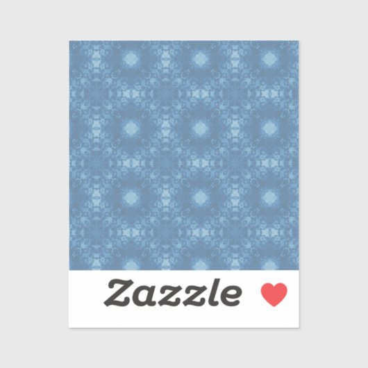Blue Signature Pattern Sticker (Vel)