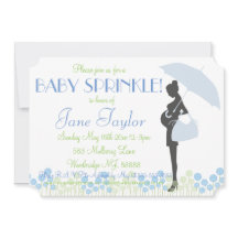 Blue Silhouette Baby Sprinkle