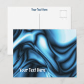 Blue Silk Briefkaart (Voorkant / Achterkant)