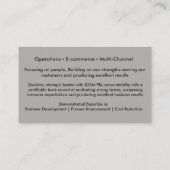 Blue Silk Résumé-netwerkkaarten Visitekaartje (Achterkant)